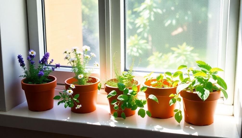 anxiety easing herbs for windowsill