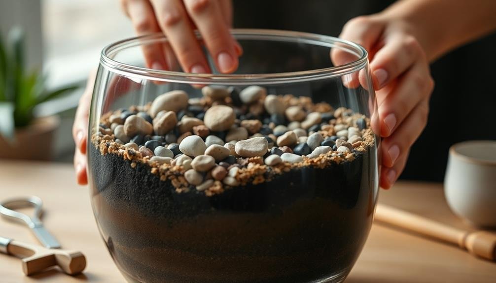 building the terrarium foundation