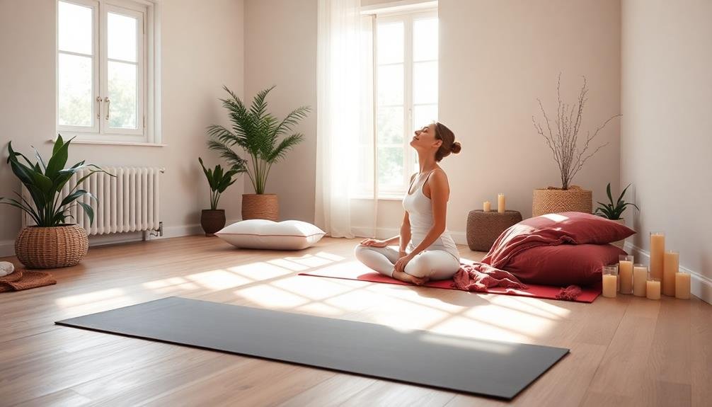 calm through yin yoga