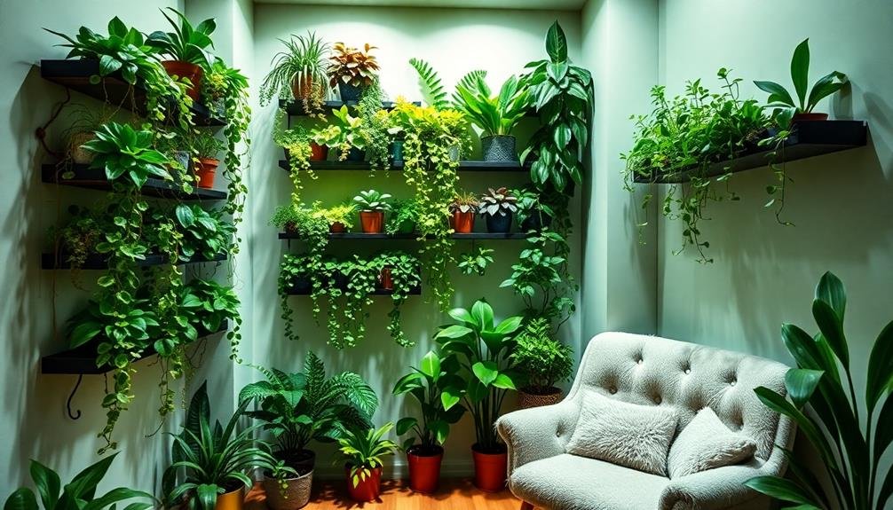 calming vertical gardens indoors