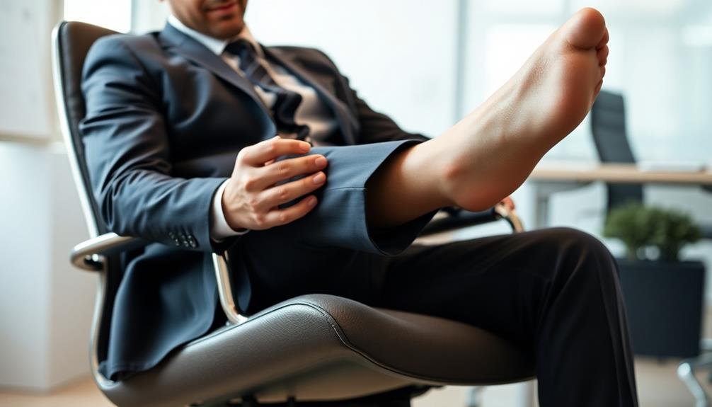leg extensions ankle rotations