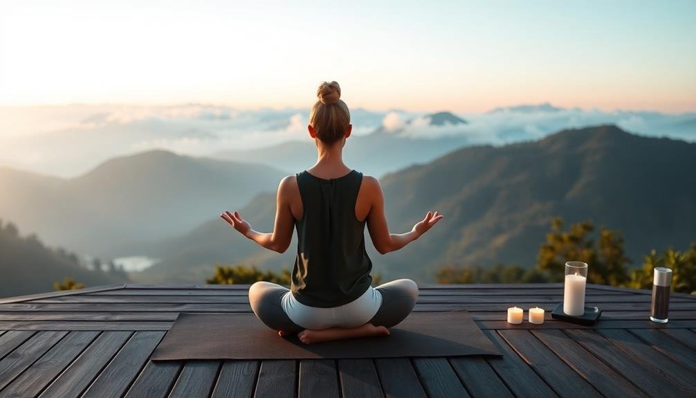 mindful calming yoga practice