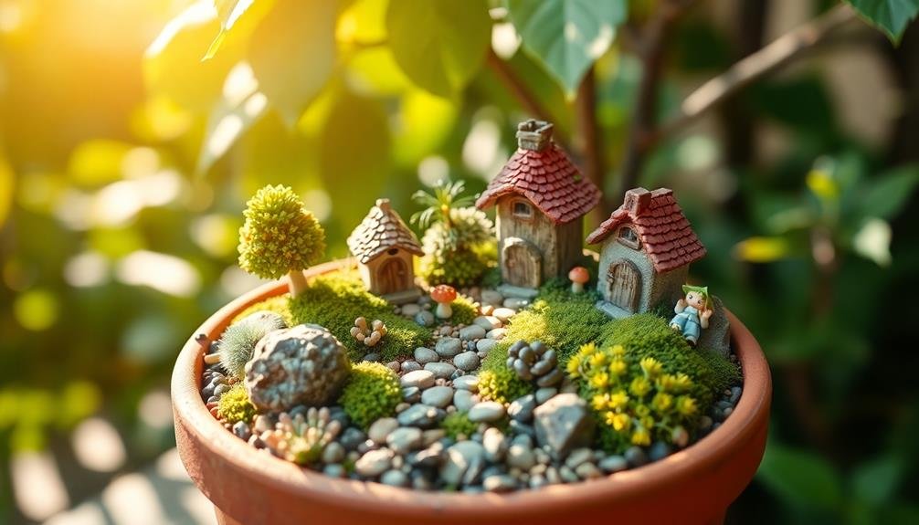 miniature enchanted garden container