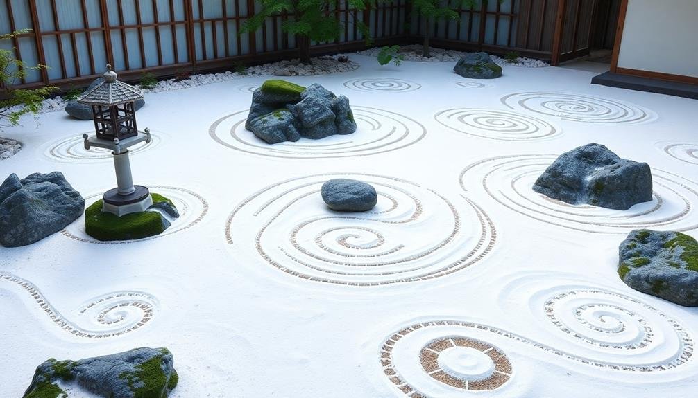 raking techniques for pattern creation