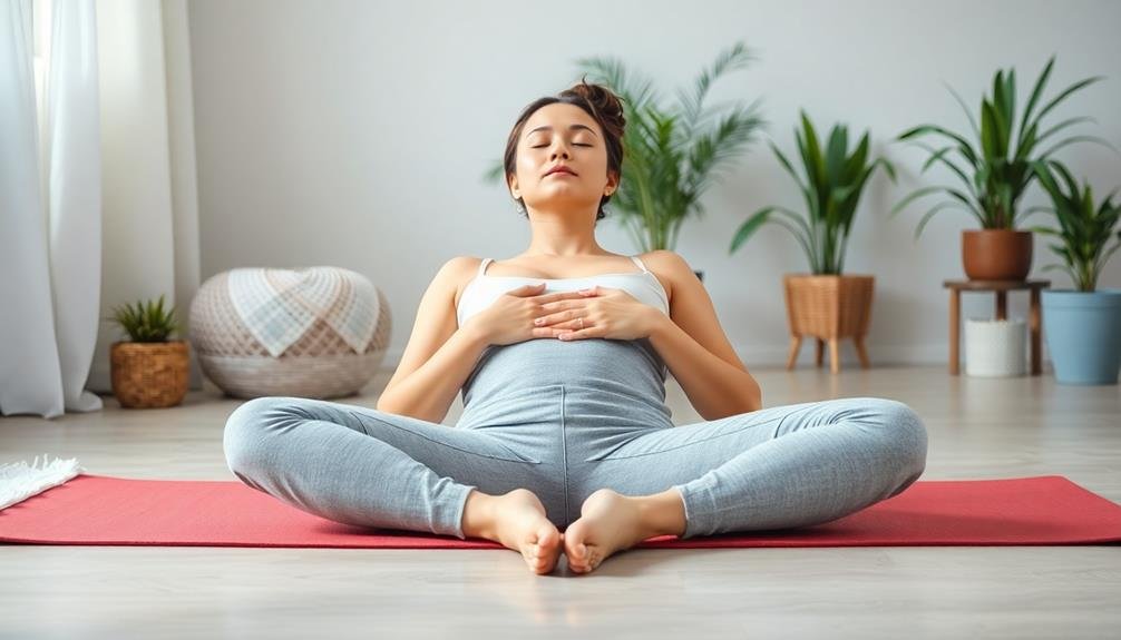 relaxed yoga butterfly position