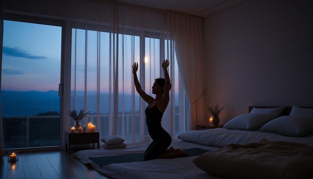 relaxing nighttime stretch routine