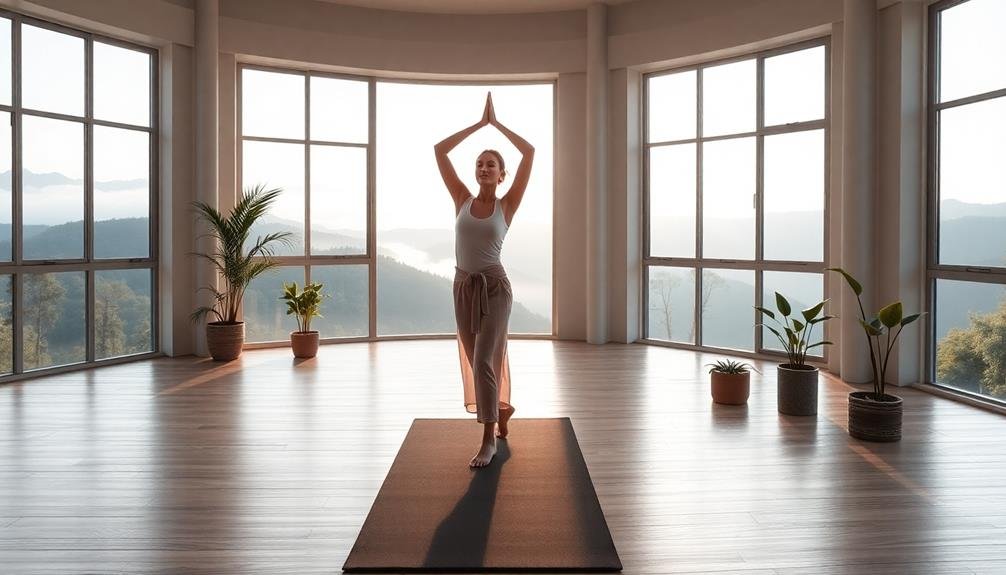 serene sunrise yoga practice