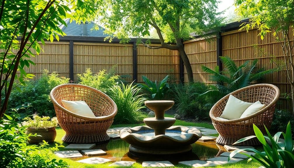 tranquil outdoor seating options