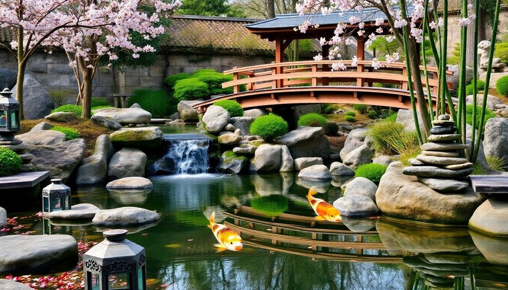 tranquil zen koi ponds