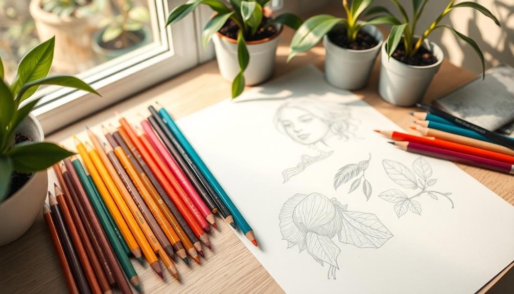 artistic drawing tools collection
