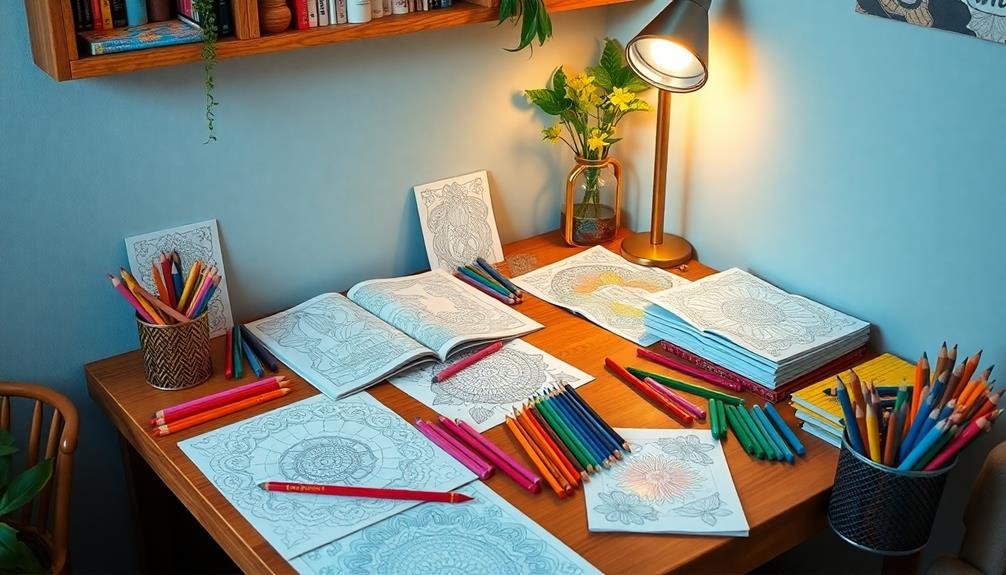 coloring tools and supplies