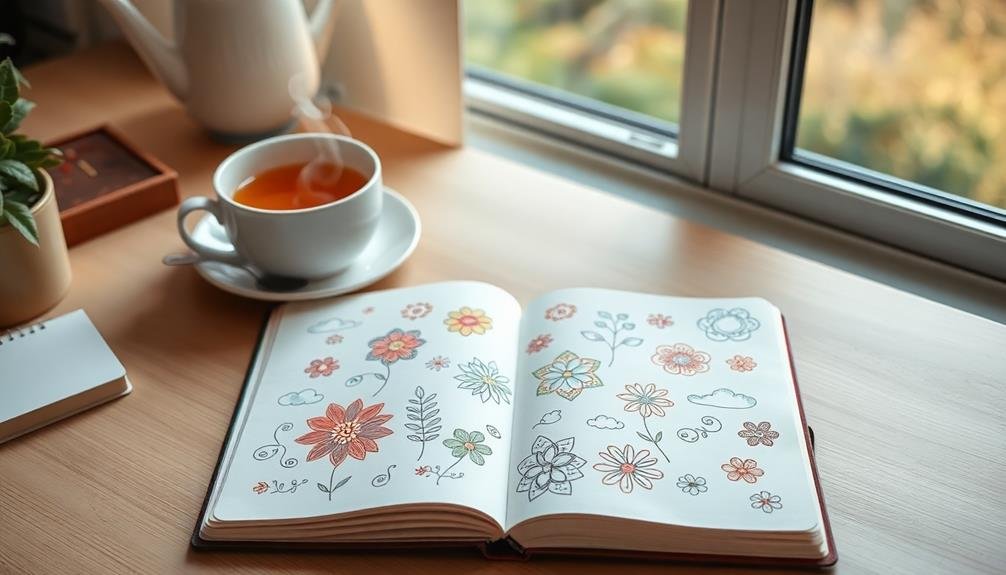 doodling alleviates stress effectively