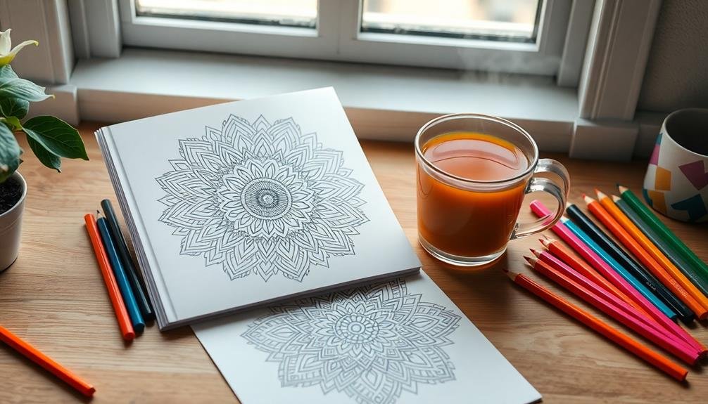 mindfulness enhancement via coloring