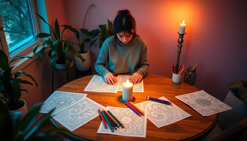 mindfulness through coloring benefits