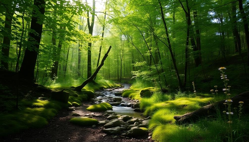 relaxing nature trail features