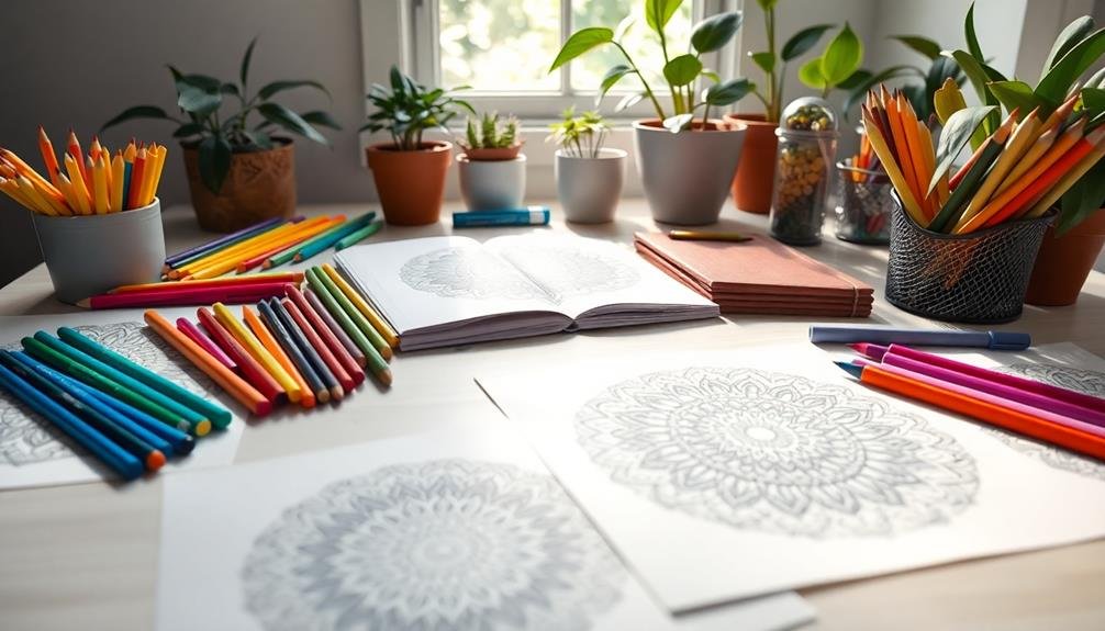 selecting appropriate coloring supplies