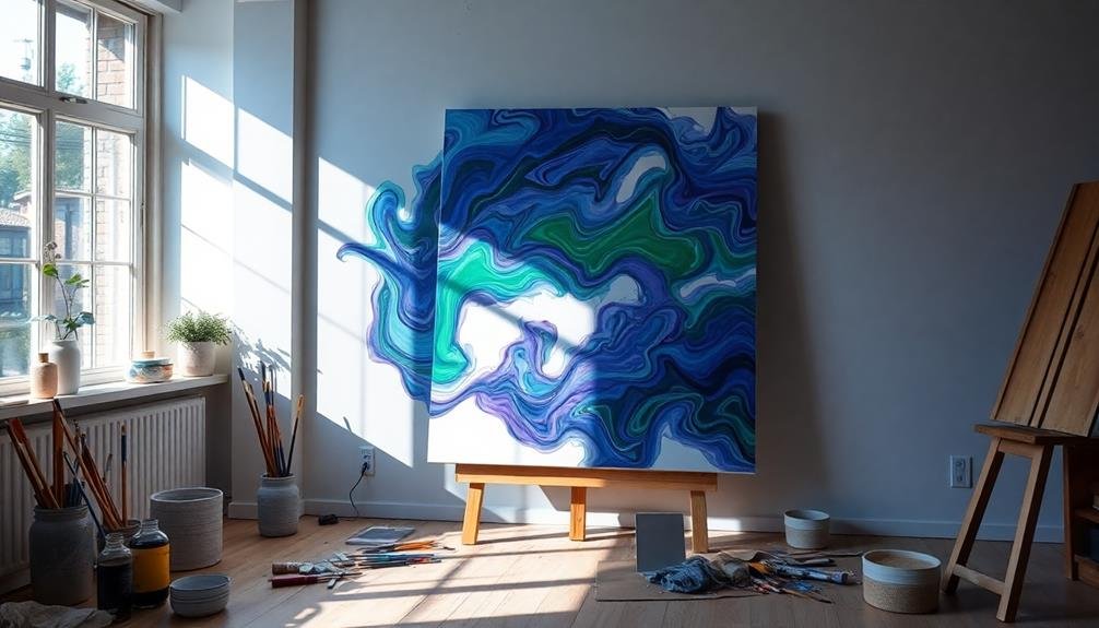 soothing abstract artwork experience