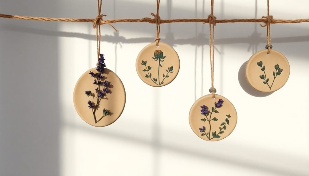 aromatic clay hanging decorations