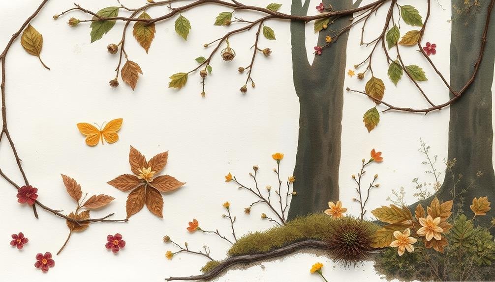 artistic natural collage creations
