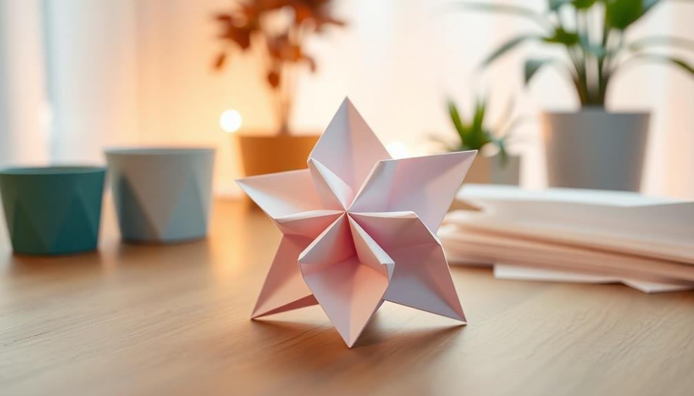 calming origami star craft