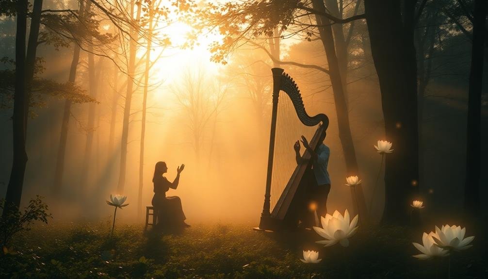 celestial melodies from harp