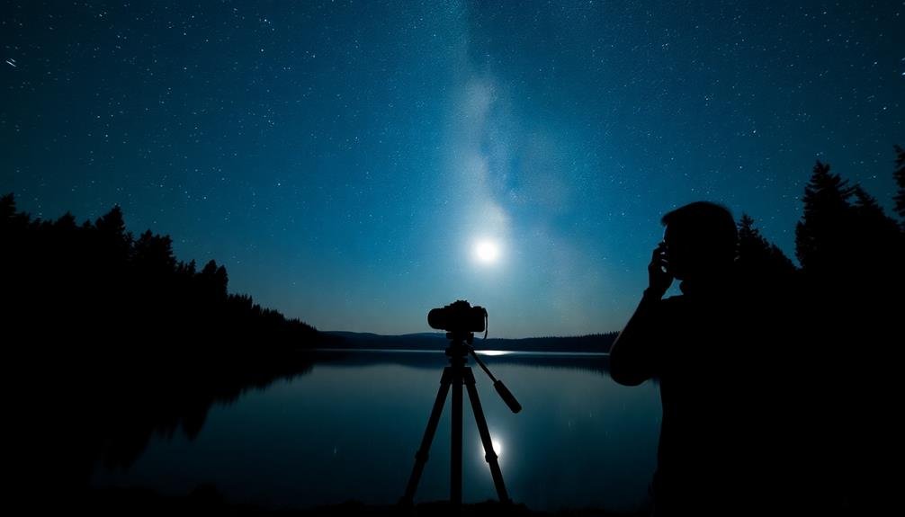 celestial observations with telescope