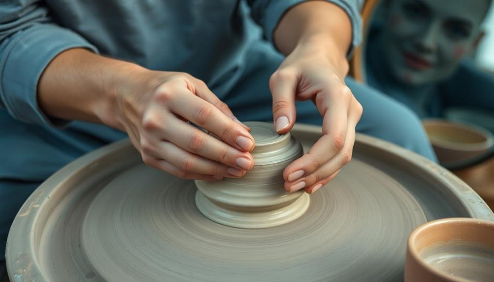 clay sculpting eases anxiety