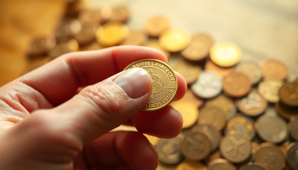 coin rubbing soothes anxiety