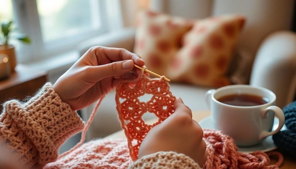 crochet promotes mindfulness practice