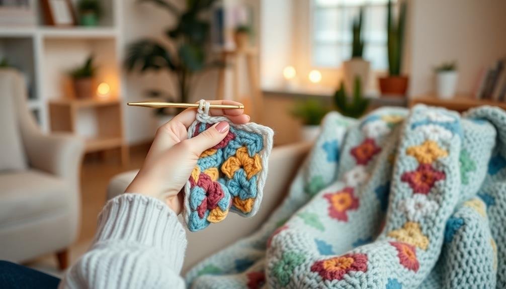 crocheting reduces stress effectively