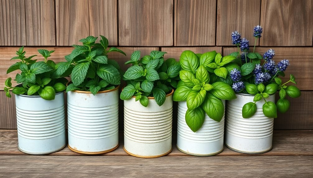 diy tin can gardens