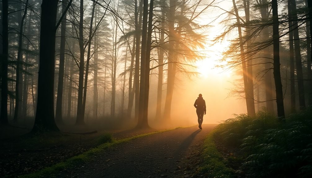 explore outdoors at dawn