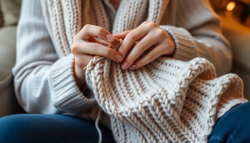 garter stitch knitting technique