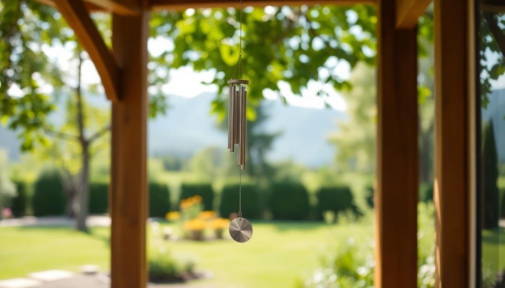 gentle wind chimes play