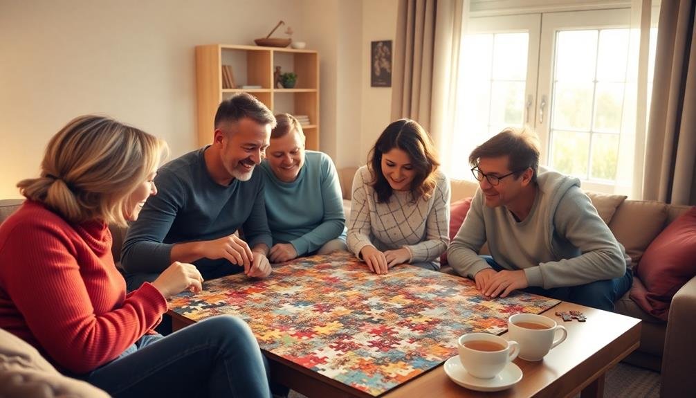 group puzzles reduce anxiety