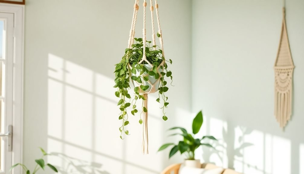 handmade macram plant holders