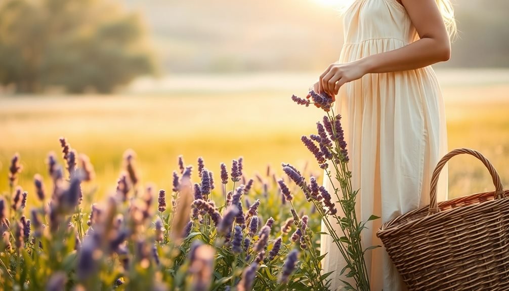 herb harvesting for tranquility