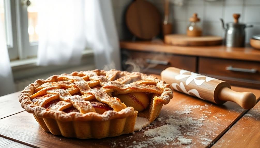 homemade rustic apple pie