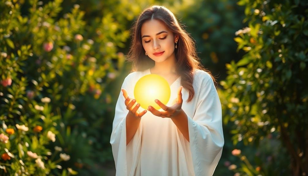 illuminated sphere of radiance