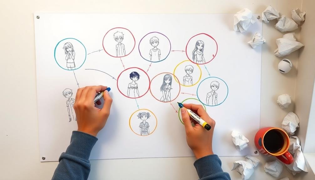 interconnected character dynamics analysis