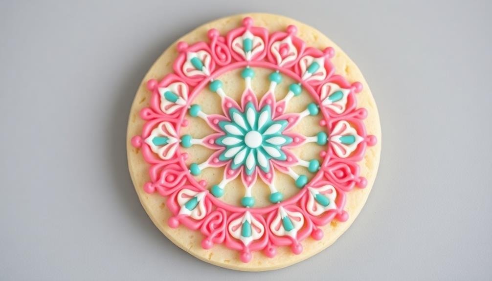 intricate mandala cookie art