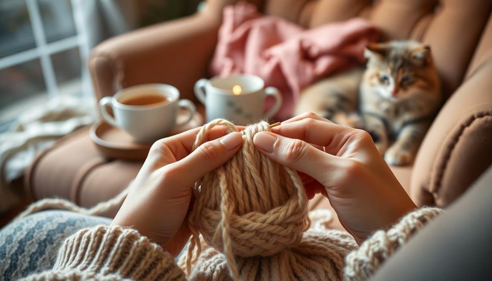 knitting alleviates anxiety effectively