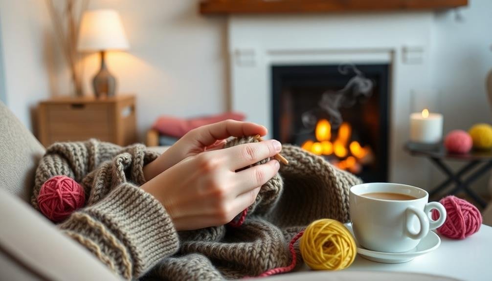 knitting patterns reduce stress