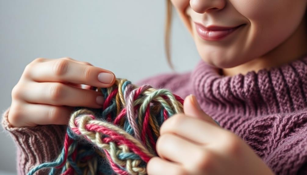 knitting reduces anxiety symptoms