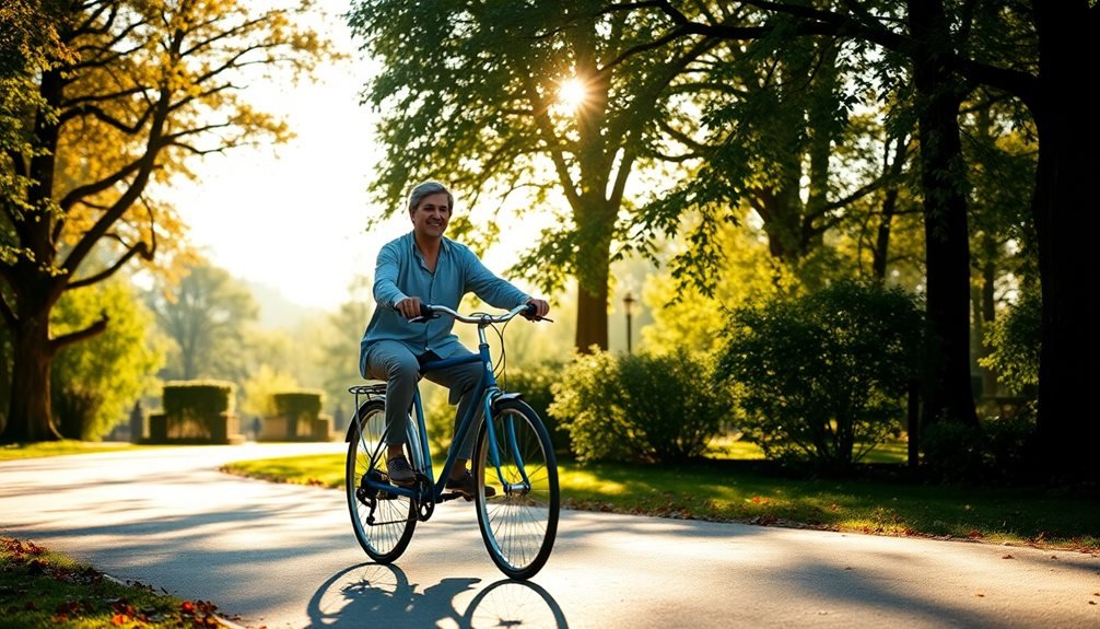 leisurely bicycle exploration adventure