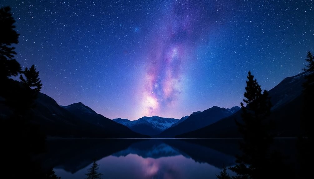 luminous galactic trail ahead