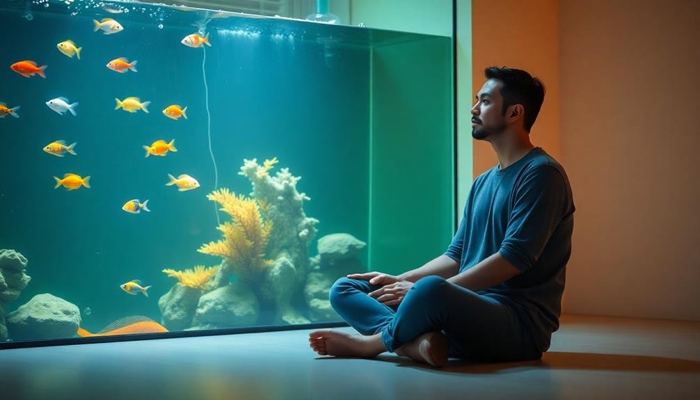 mindful fish observation practice