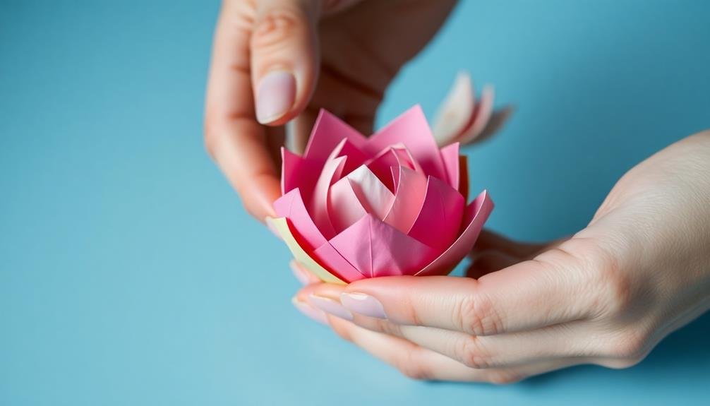 mindful lotus flower creation
