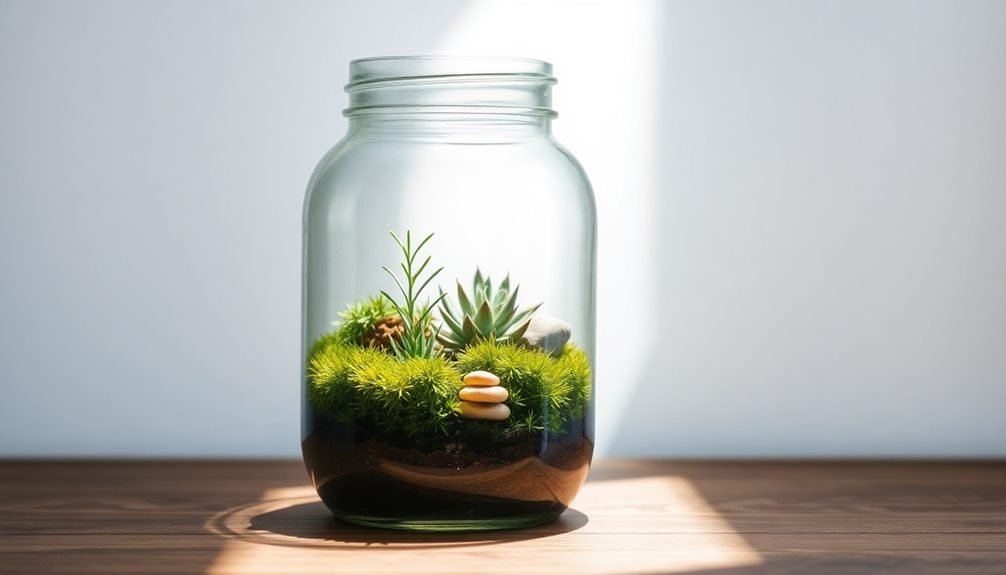 mindfulness in mason jar gardening