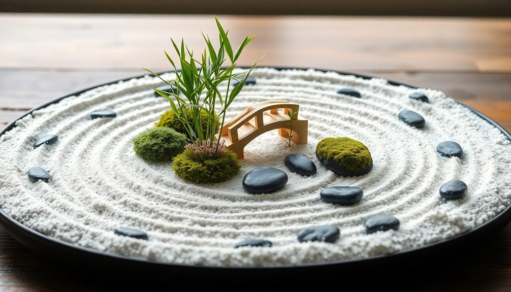 miniature tabletop zen garden